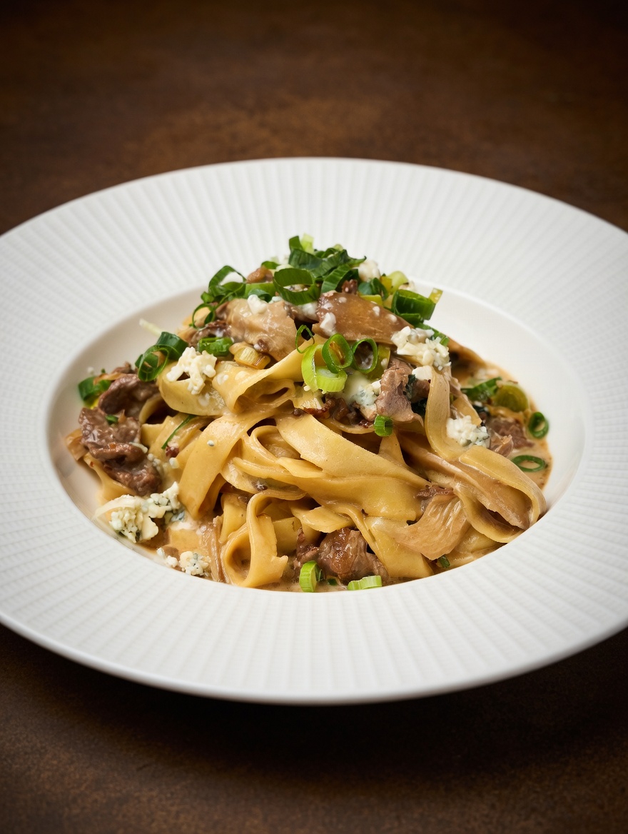 Creamy Beef Tagliatelle — paste Pergola Cotroceni